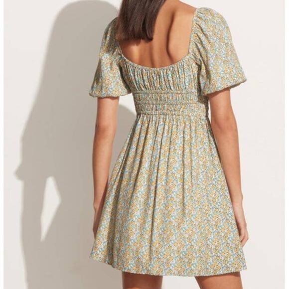 NWT Faithfull the Brand Sylvie Sabinosa Floral Print Mini Dress Size USA 12 - Picture 7 of 8